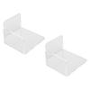 2pcs Acrylic Floating Wall Shelves with Adhesive Tape for Security Cameras Baby Monitors Speakers