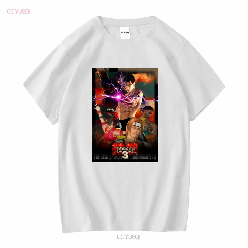 TEKKEN 3 Fighting Videospiel Retro Vintage Stil T-Shirt Größe 2XL vintage Gewaschen Bequem Atmungsaktiv Grafik Mann