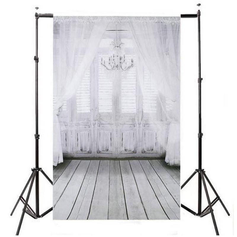 3x 5ft Vinyl Light White Window Floor Decoration Studio Photography Backdrops