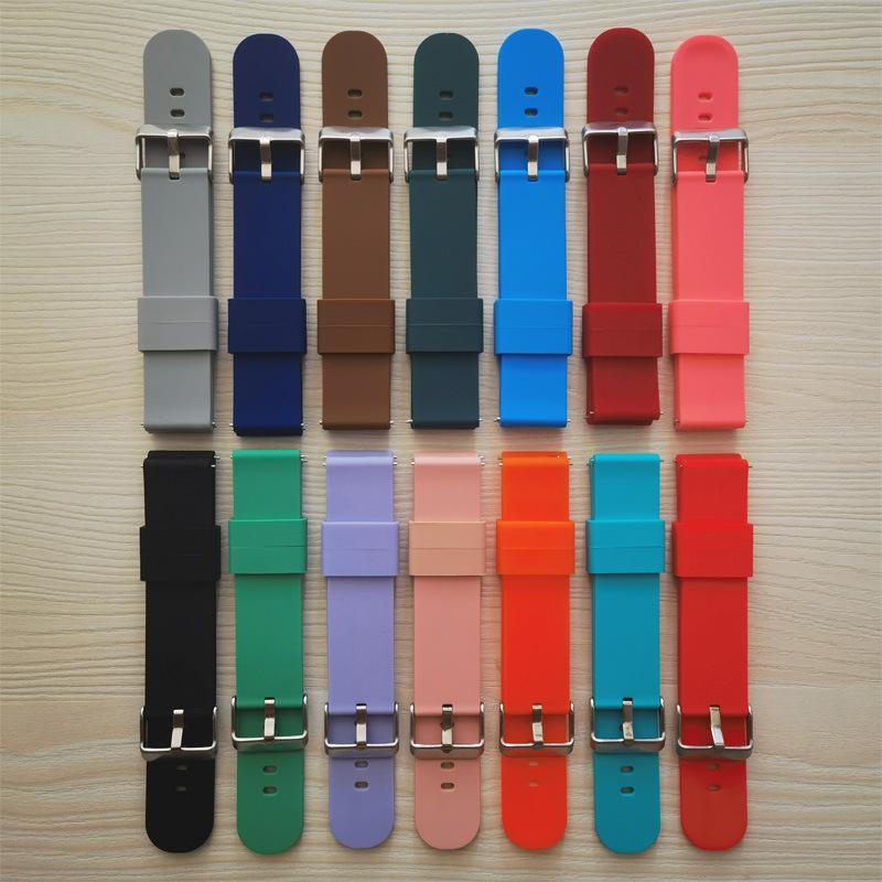 

Универсальный силиконовый ремешок для часов (20 мм/22 мм) для Huawei, Samsung и других смарт-часов 22mm Navy Blue