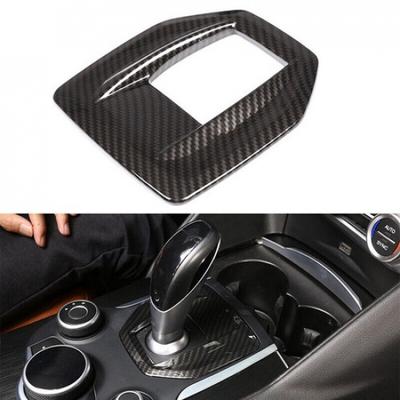 Capac Ornamental Cutie Schimbător de Viteze Stil Fibră de Carbon Pentru Alfa Romeo Giulia stelvio 17-19