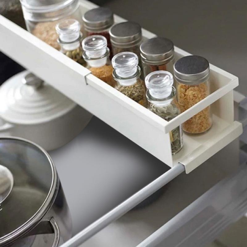 Multiple Functional Metal Organizers Rack Strong Carbon Steel Easy Assembly Brackets for Small Space Bathroom Kitchen