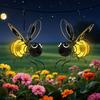 Solar-Powered Hanging Bee Lantern - Automatic On Off Outdoor Garden Lights with Elastic Spring Solar Bee Decoration for Patio Yard