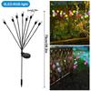 1/2/3/4PCS LED Solar Outdoor Jellyfish Swaying Lights Waterproof Garden RGB Mushroom Lawns Lamp for Patio Yard Garden Decoration