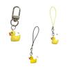 Fashionable Duck Shaped Phone Jewelry Easy To Attach Animal Keychain Accessory Versatile Bag Pendant Decoration