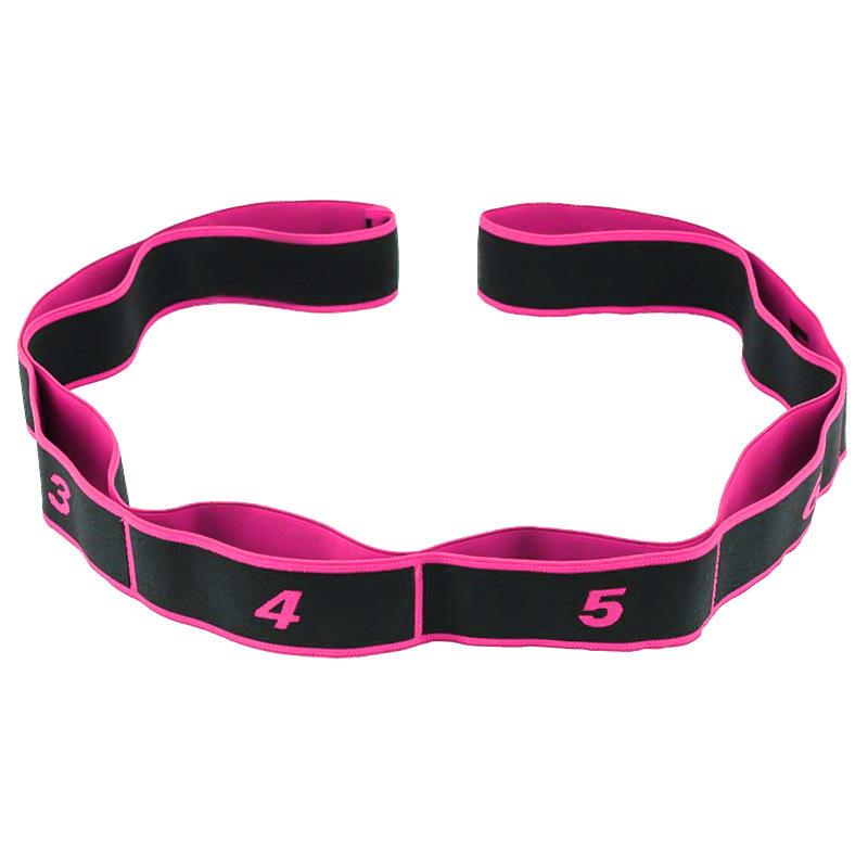8 Section Portable Resistance Band Elastic Stretching Band for Yoga Pilates Home Gym Physical Recovery Use
