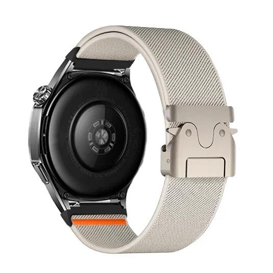 20mm Nylon Strap for Samsung Galaxy Watch 7 6 5 4 40mm 44mm 6Classic 47mm Elastic Band 22mm for Huawei Watch GT5 3 4Pro Bracelet