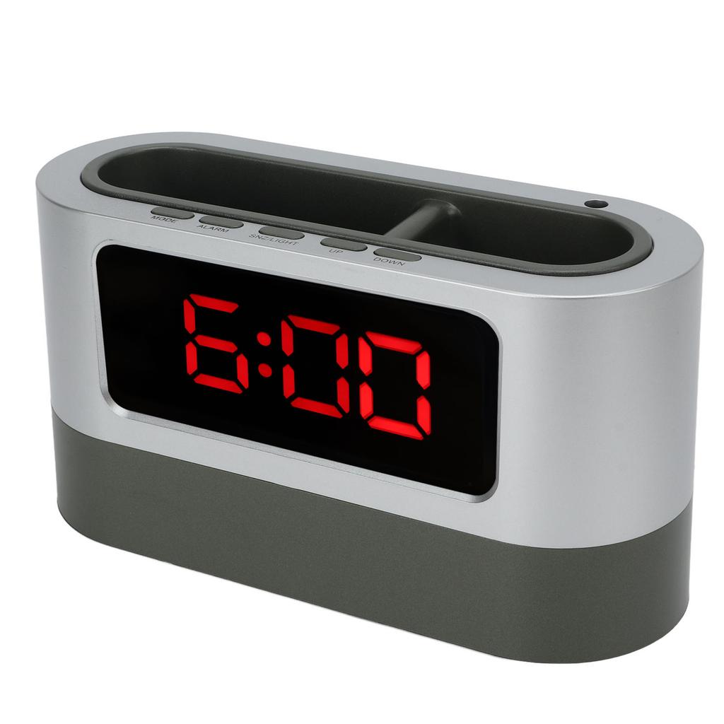 Pen Holder Alarm Clock Pen Holder Design Time Memory Time Date Temperature Display LED Clock for   Dormitory