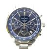 SEIKO Wristwatch Quartz Chronograph with Calendar Date Blue Dial Silver Color 6T63-00B0 GY11/MQ Men's