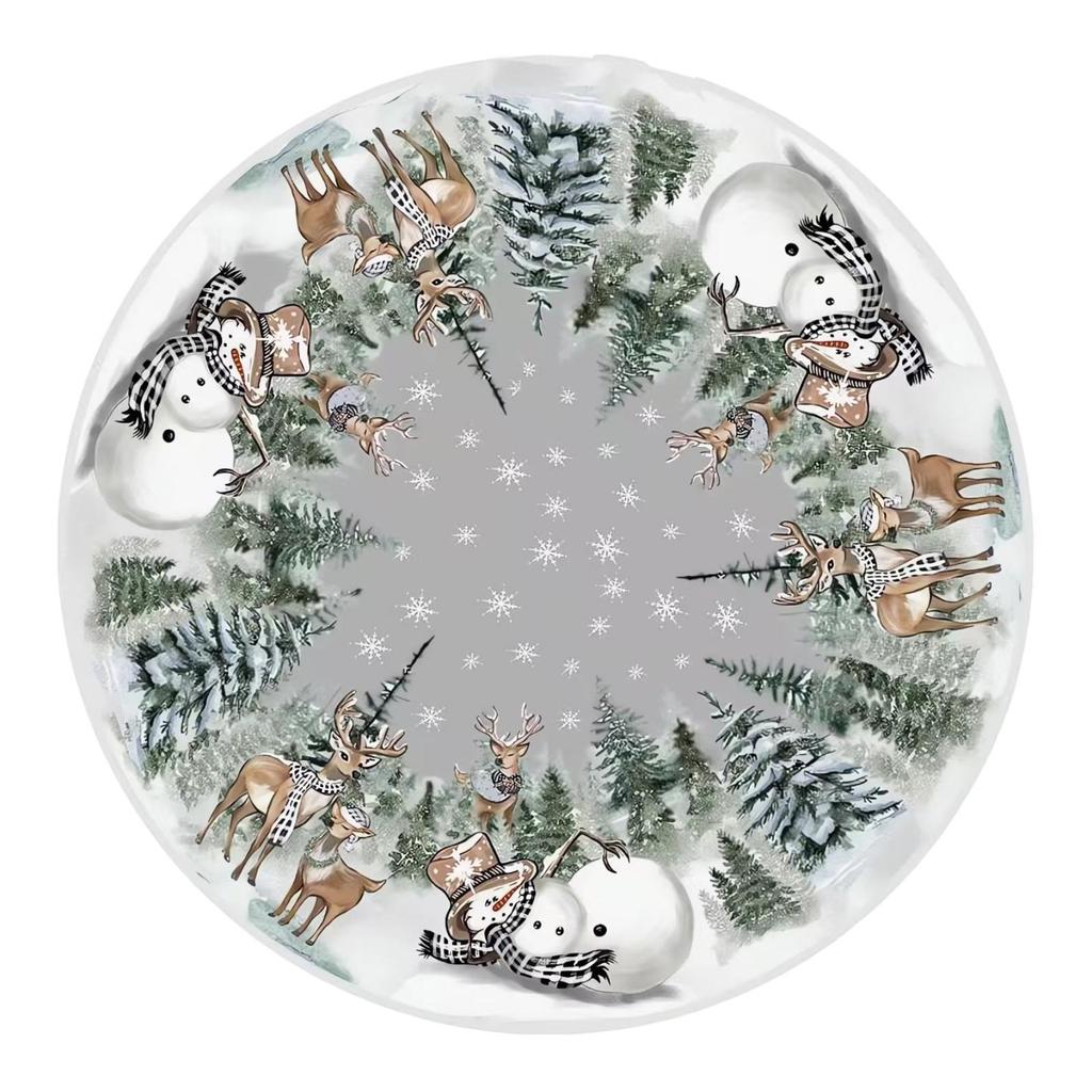 Christmas Tree Skirt Christmas Decoration Elegant Base DIY Tree Carpet Xmas Tree