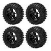 4Pcs RC Wheels And Tires Set 82mm Front and Rear with Interlaced Pattern for WLToys 144001 1 14 RC Off Road Car