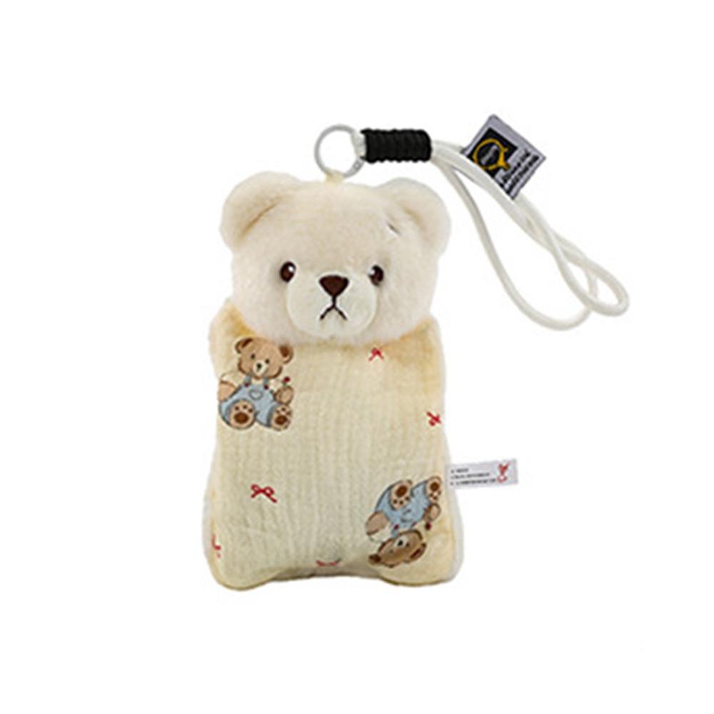 

Fluffy Texture Decompression Bean Bag Doll Soft Plush Hanging Plush Toy Room Decor Bear 18cm
