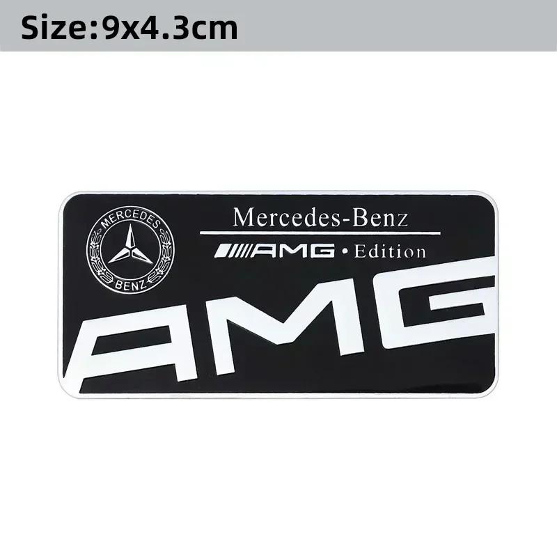 3D Aluminium Car Logo Sticker Decals Auto Decoration Accessories For Mercedes Benz AMG W204 W205 W203 W211 W212 W213 W201 W210