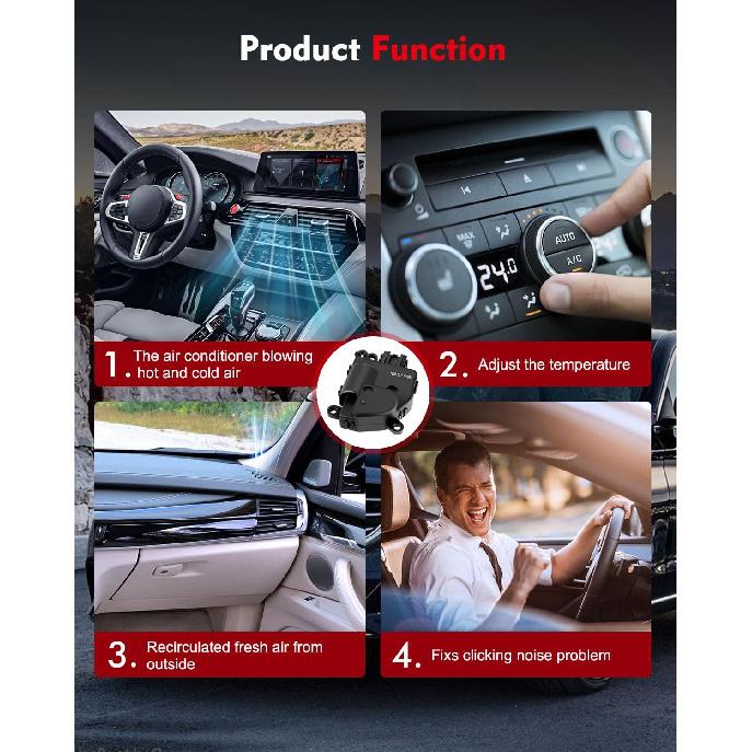 2PCS Air Door Actuator A/C HAVC Heater Blend Door Actuator Fit for 2008-2015 for Dodge for Charger,2008-2010 for Dodge for Dakota,2008-2016 for Dodge