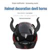 Super Cool Bull Demon Helmet with Devil Horns - Funny Motorcycle/EBike Suction Cup Bull Horns Decoration