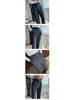 Herren Slim-Fit High-Waist Einfarbig Businesshose
