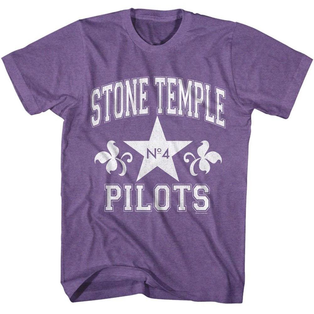 Stone Temple Pilots Athletic Purple Heather Adult T-Shirt Unisex T-Shirt