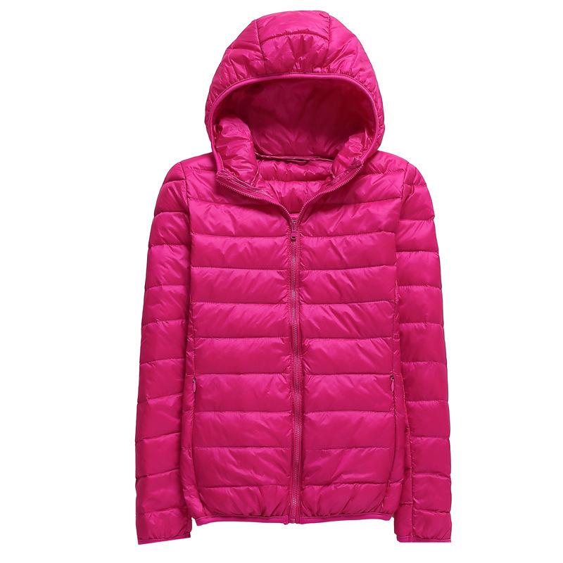 FASHION2024 and winter new down jacket women's light and thin short hooded stand-up collar light plus size fashion jacket Clothes