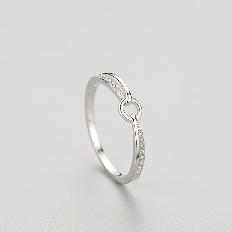 Ada Jewelry Silber 925 Schmuck Simple Design Real Sterling Silver Index Finger Band Ring for Female