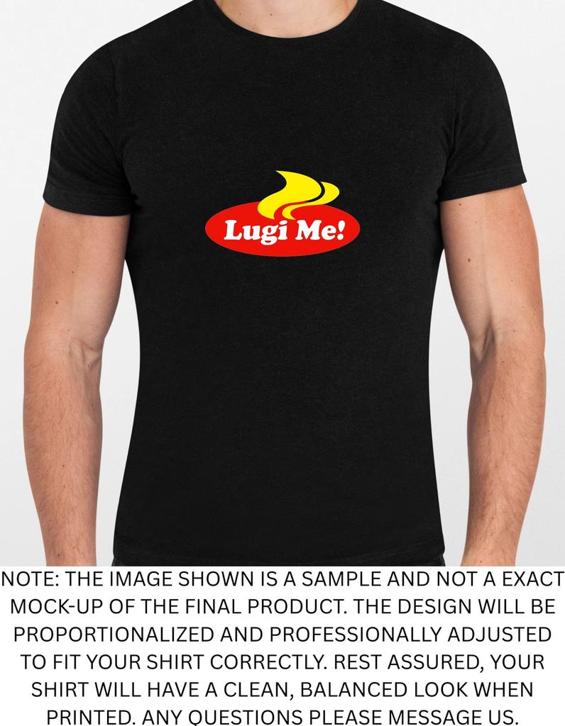 Men's and Women's T-shirts Lugi Me Spoof Graphic