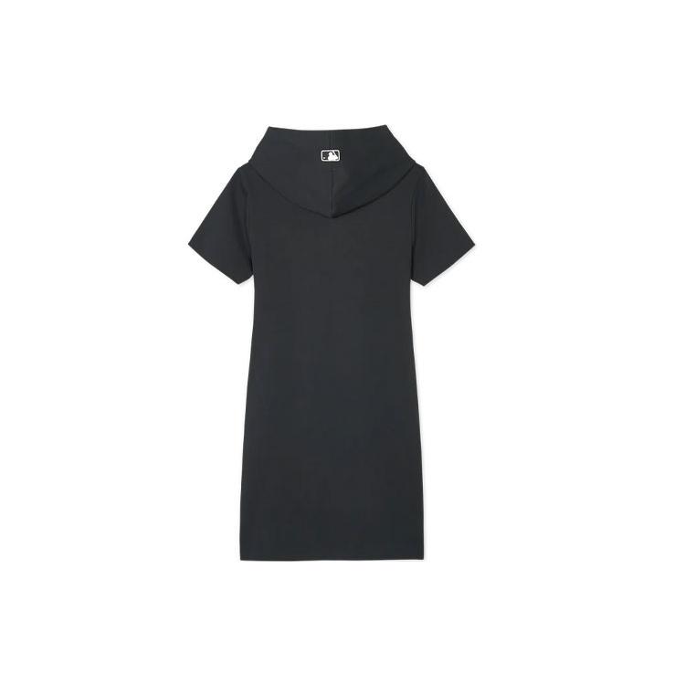 New MLB Short Sleeved Dresses Women's Black 3FOPB0141-50BKS