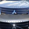 ABS Car Front Hood Letters Emblem Cover Sticker for Mitsubishi OUTLANDER Logo Rear Trunk Emblem Styling Modified Decoration MQ9