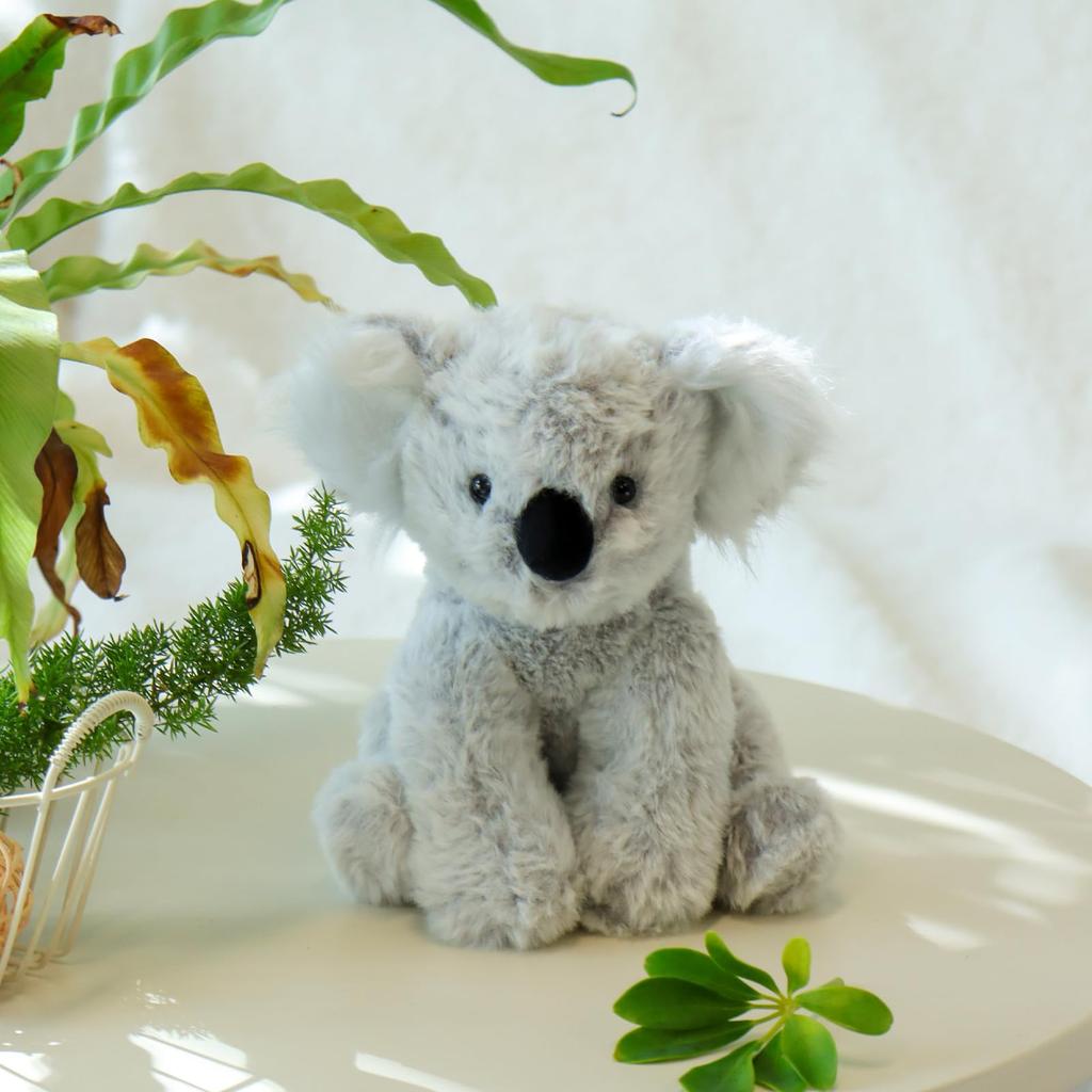 Apricot Lamb Grey Koala Plush Toy for Soft and Fluffy Grey Koala for Girls and 20cm Kids, Cute, Boys,