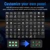 7 LED Backlights Switch Panel 12V-24V 6 Gang with 80 Switch Stickers On-Off Control Cars Auxiliary Electronic Devices Universal