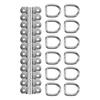 12PCS Steel Tie Down Lashing Hooks Silver Cargo Securing Hooks  Cargo Lashing Work