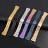 Retro Small Square Metal Watchband For CASIO A159w-n1 A158WA/168 LA670 AE-1200/W-218H/F84 Strap Stainless Steel Bracelet 18mm