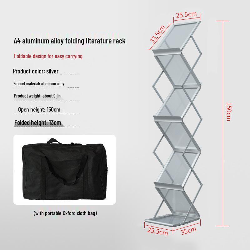 Shanghai A4 Telescopic Foldable Display Rack for Exhibitions and Promotions