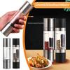 With AdjustableCeramic Grinding Spice Mill Kitchen Tool Salt Pepper Grinder 2 In 1 Manual Stainless Steel Salt Pepper Mills