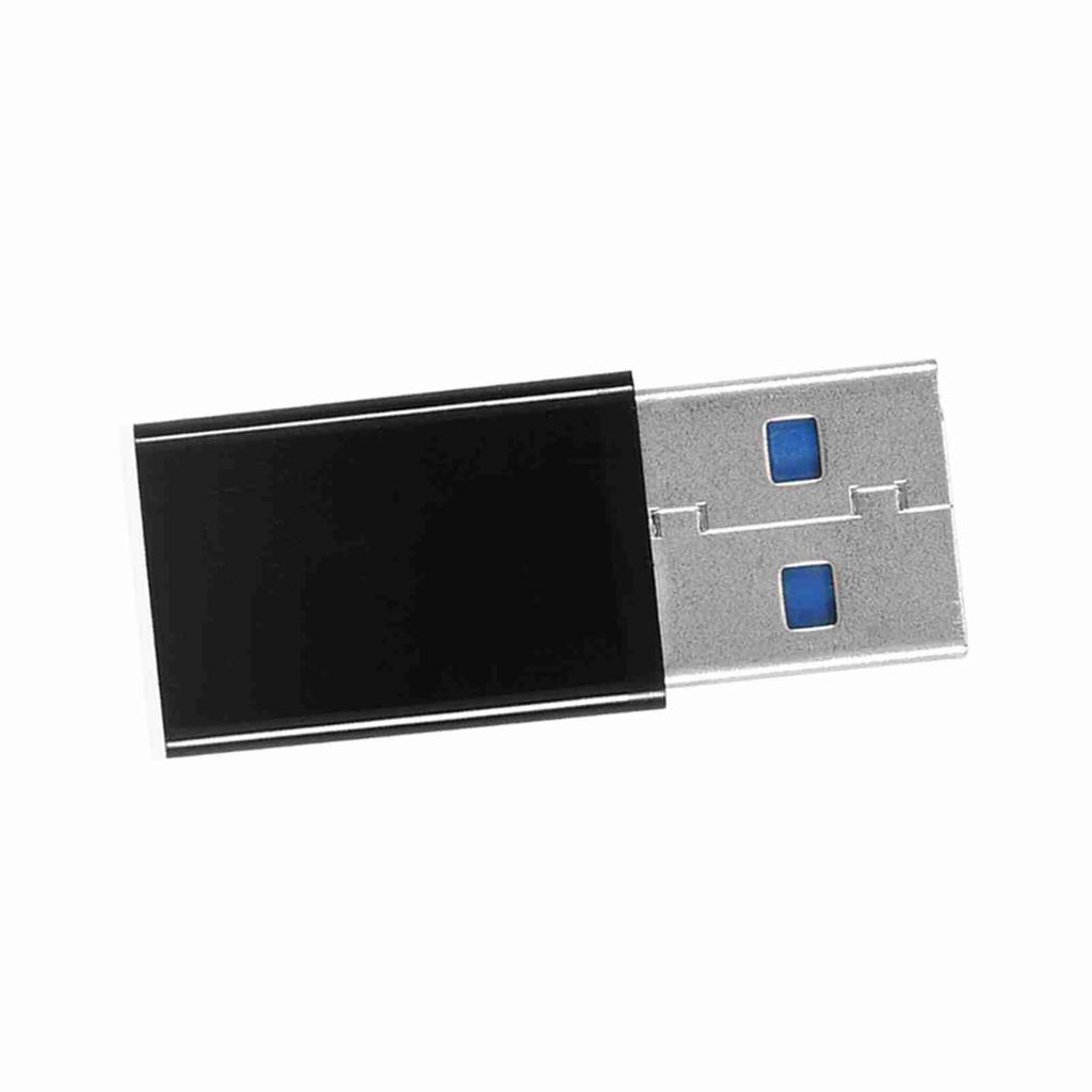 2Pcs USB 3.0 A Male to USB C 3.1 Type C Female OTG Data Charging Adapter Converter Black