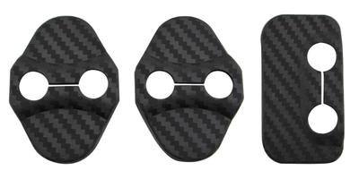 BRIGHTZ Tanto Fan Stoff LA650S LA660S Carbon-Stil Türfanghakenabdeckung 3-teilig [STRIKER-030] LA650