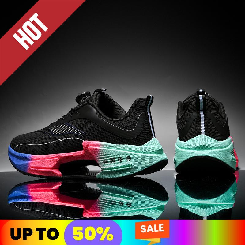 Running Sneakers Men Lightweight Breathable Wear-Resistant AirCushion Jogging Shoes Comfy Marathon Athletic Sports Shoes for Man
