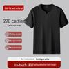 Men's Plus Size Cool Breathable V-Neck Loose Short Sleeve T-Shirt