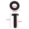 12Pcs M8 Torx Screw Bolt Pillars Windshield Frame Hinge Screw Replacement For Jeep For Wrangler JK 2007-2017 06508953AA