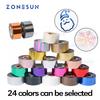 ZONESUN 5CM Rolls Gold Silver Hot Foil Stamping Paper Craft Paper Imitation Copper Foil Paper For Heat Press Transfer Machine