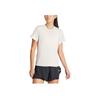 Adidas Solid Color Crew Neck Short Sleeve T-Shirt Women Tops White IT9225