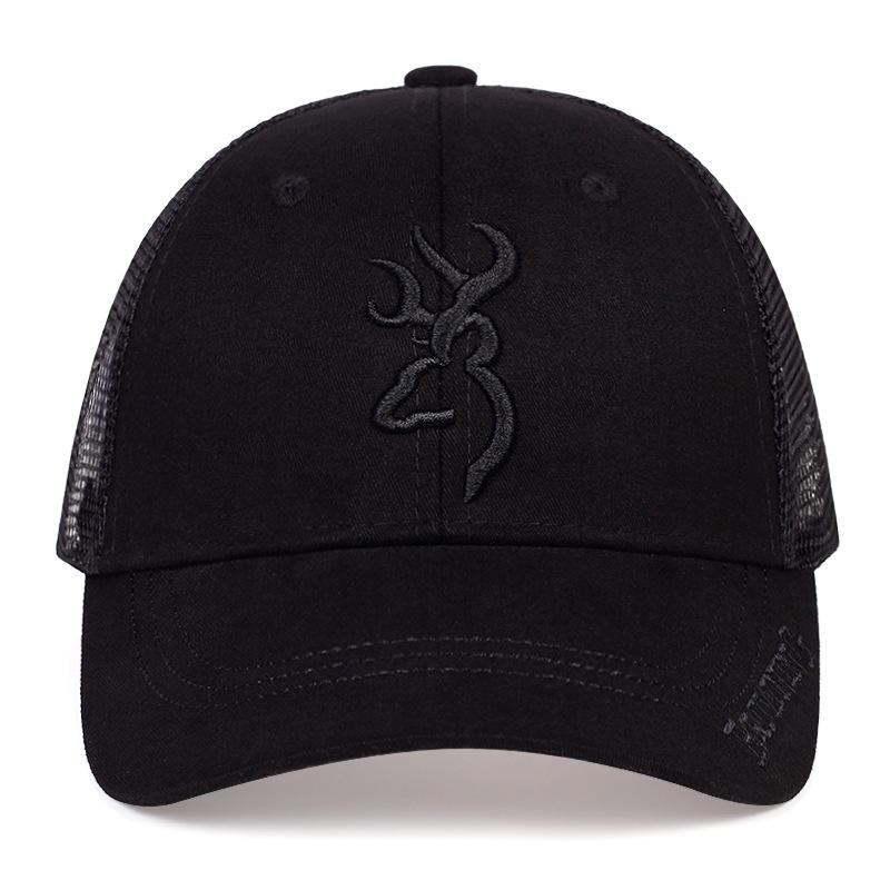 Men s and Women s Baseball Net Cap Embroidered Hat Casual Sun Breathable Visor Hat чёрный