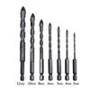 Practical for Cross Hex Tile Drill Bit 3/4/5/6/8/10/12mm for Triangle Bit Hard Alloy Hole Opener for Brick Wall Ceramic