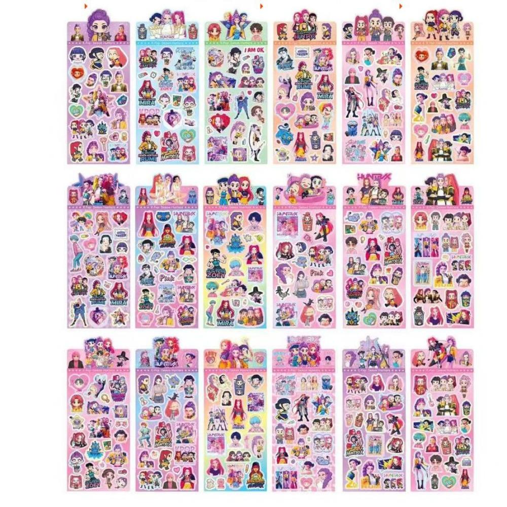 8/18/78Pcs Anime KPop Demon Hunters Sticker Toy Derpys Tiger Rumi Mira Zoey Sussy Scrapbooking Phone Waterproof Decal Stickers%%