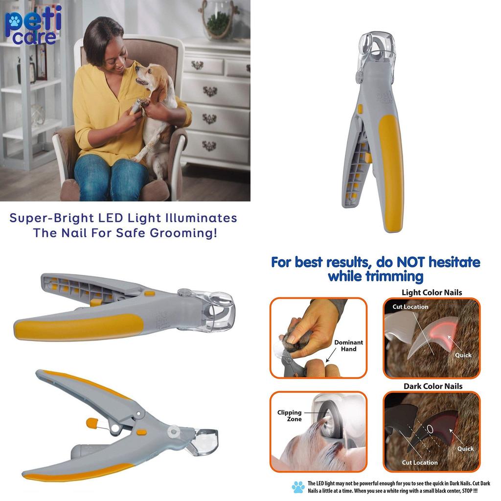 Premium Pet Nail Clipper With Led Light And 5x Magnification For Cats And Dogs