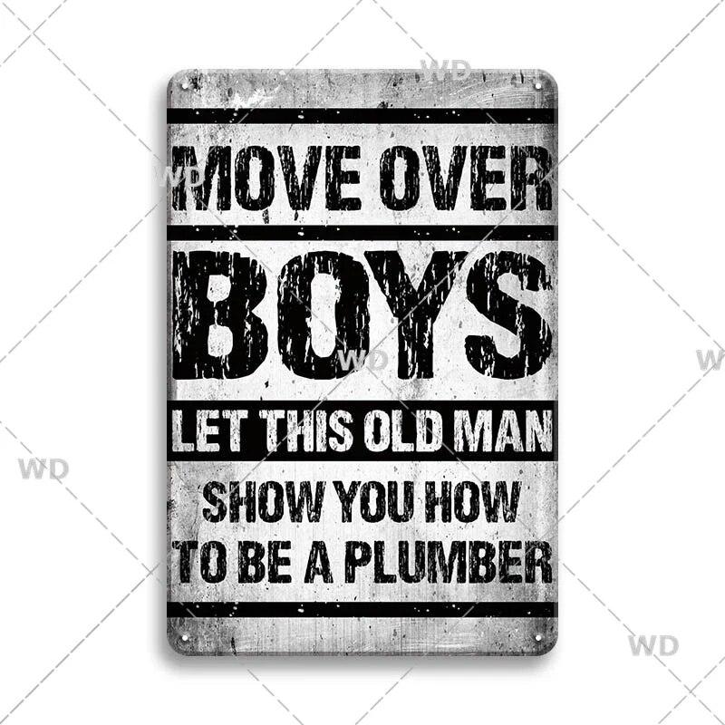 Retro Funny Sentence Tin Sign Decorative Vintage Plaque Metal Sign Decor Metal Plate for Garage Man Cave Bar Pub Home Wall Decor