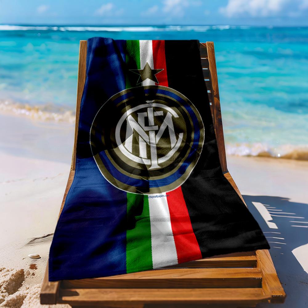 Inter Milan Beach Towel High Absorbency Quickdry Comfortable Lightweight Perfect For Traveling Yoga Camping And Swimming