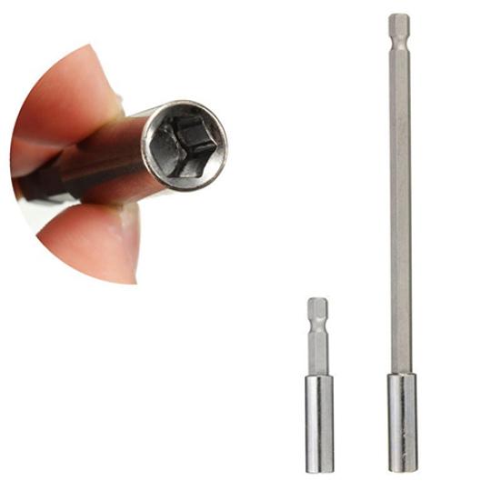 1Pc 1/4 Inch Quick Change Hex Shank Drill Bit Holder Magnetic Extend Socket