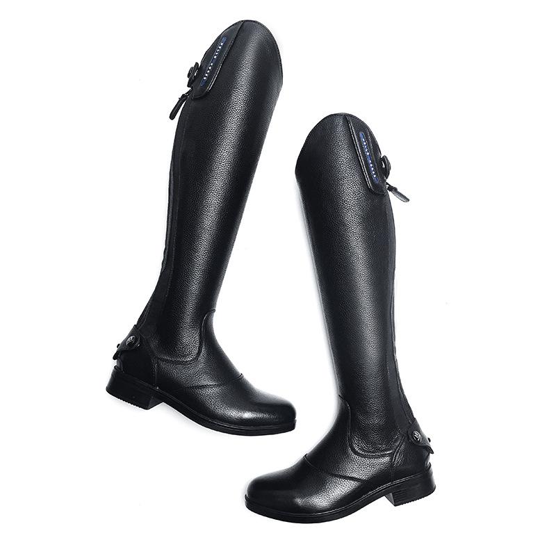 HelloHorse Premium Cowhide Equestrian Riding and Show Jumping Boots