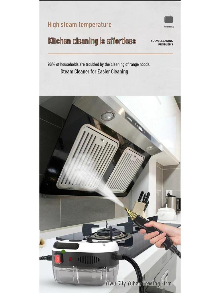 High-Pressure Steam Cleaner 2500W for Kitchens and Fabrics