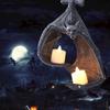 Lifelike Bat Wall Simple Charming Hanging Decoration Tealight Holder Bat Crafts Wall Lamp
