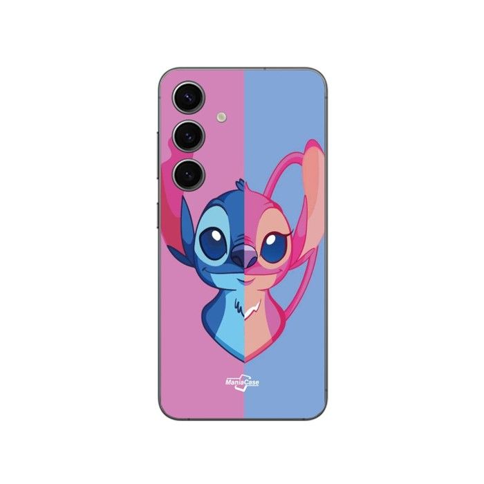 Coque de téléphone - MANIACASE - Samsung Galaxy S24 PLUS - Silicone TPU - Souple - Stitch et Angel